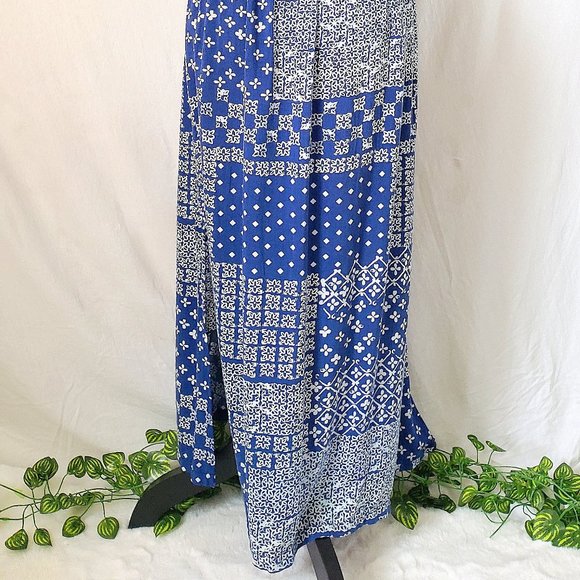 Strapless Maxi Dress Blue│Hollister│L - Picture 3 of 4